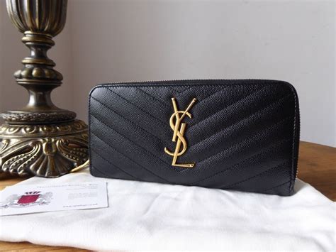 monogram zip around wallet ysl|ysl zip wallet.